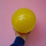 Резиновый мяч массажный, 27 см (желтый)