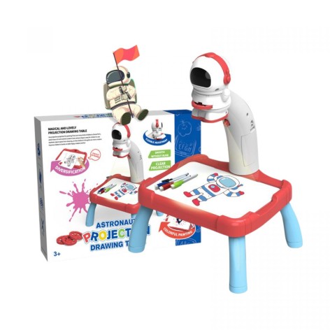 Детский стол для рисования "КОСМОС" с проектором в коробке
