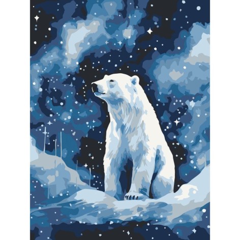 Картина по номерам "Полярный медведь" 30х40 см