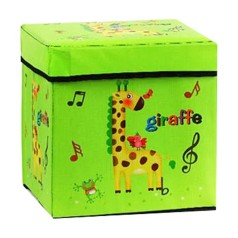 Корзина-пуфик для игрушек "Веселый жираф"