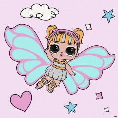 Картина за номерами "L.O.L. Surprise! O.M.G. Fairies Skystarling" 40х40 см