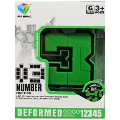 Трансформер-цифра "Number Fighting: 3"