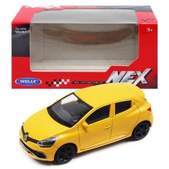 Машина метал 44039CW  WELLY1:43 RENAULT CLIO RS, жовта