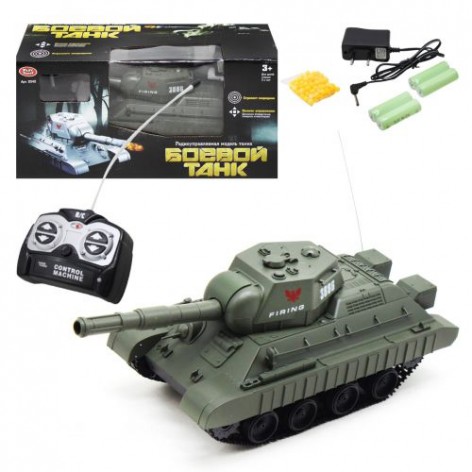 Іграшка на радіокеруванні "Бойовий танк", зелений