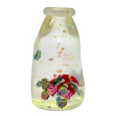 Сквиш антистресс "Бутылка с фруктами" 8cm (ПРОЗРАЧНЫЙ)