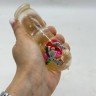 Сквиш антистресс "Бутылка с фруктами" 8cm (ПРОЗРАЧНЫЙ)