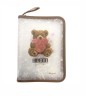 Папка на молнии, B5+, 20x27,5x2см, 400мкм диз. Мишка с сердцем