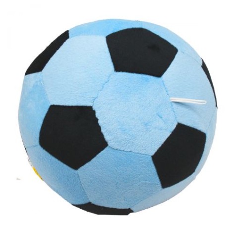 М'яка іграшка-подушка "М'ячик футбольний", синій