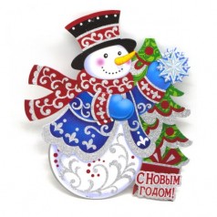 Новогоднее украшение "Снеговик"