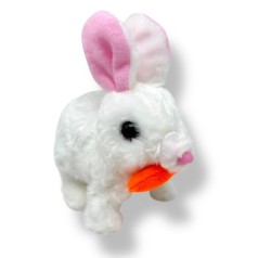 Заяц ходок с морковкой (БЕЛЫЙ)