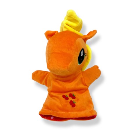 Мягкая игрушка-перчатка "Пони" (23см) (Оранжевая)