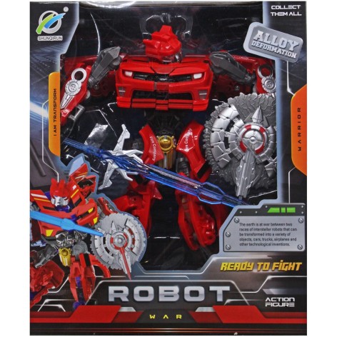 Трансформер "Robot War", красный (30 см)